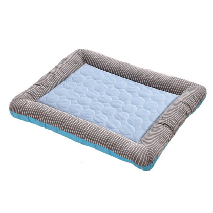 Pet Cooling Pad Bed For Pets Ice Silk Material Soft For Summer Sleeping Breathable