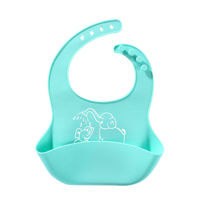 Baby food Bib baby meal silicone saliva bag