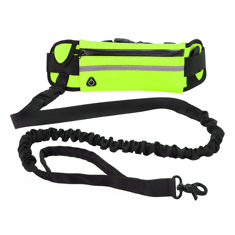 Hands Free Dog Leash Pet Walking And Training Belt With Shock Absorbing Bungee Leash For Up To 180lbs Large Dogs