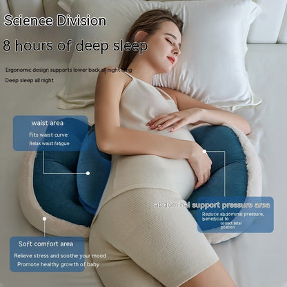 Waist Side Pillow Belly Support During Pregnancy Sleeping U-shaped Cushion