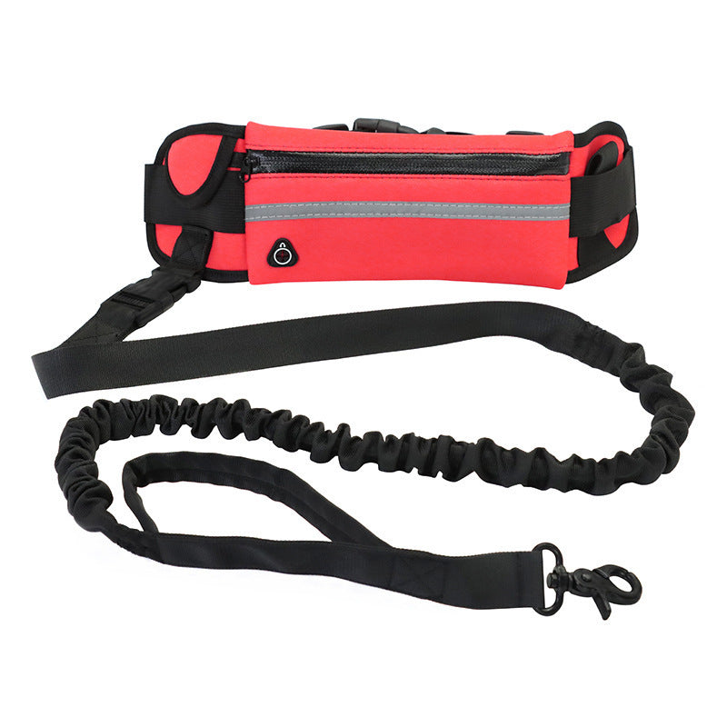 Hands Free Dog Leash Pet Walking And Training Belt With Shock Absorbing Bungee Leash For Up To 180lbs Large Dogs